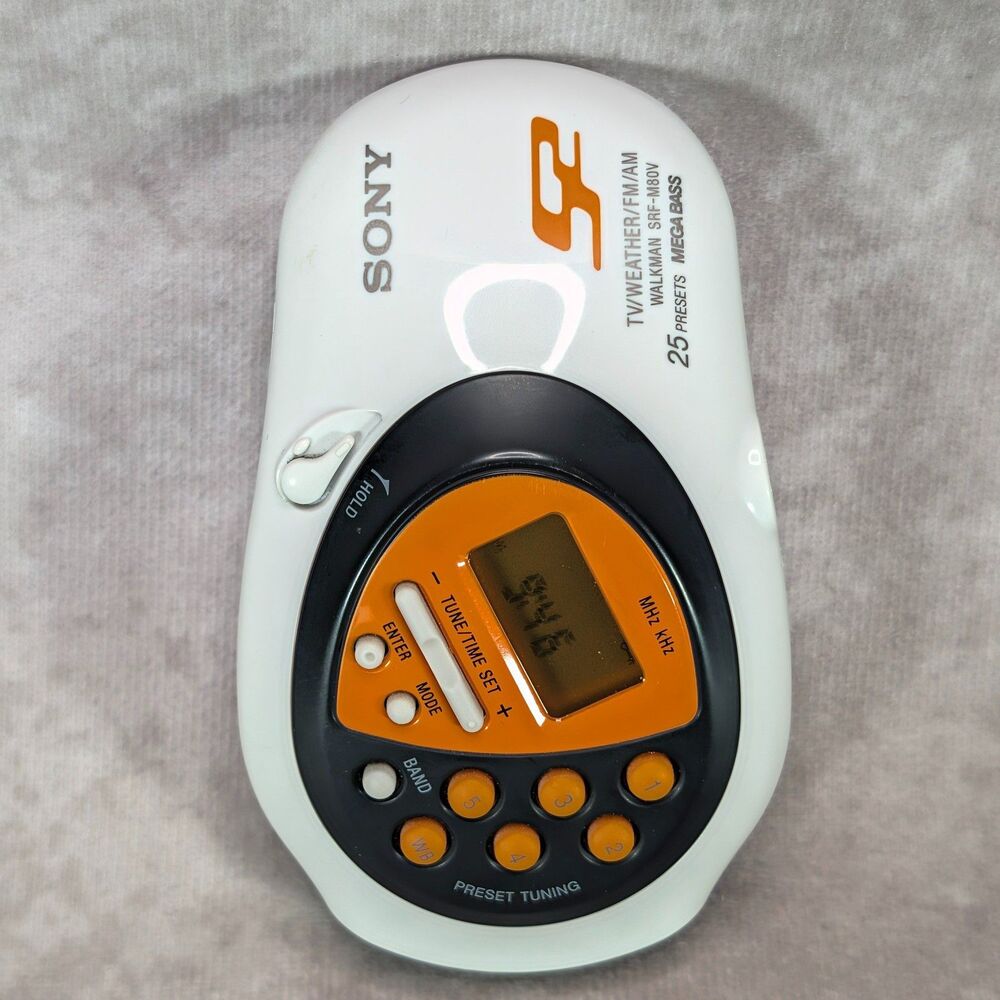 Sony S2 Sports Walkman SRF-M80V Portable AM FM Weather Radio Armband Headphone